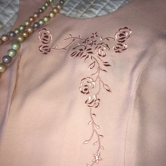 Vintage Stephen Peters Summer Suit Pink Sz 14 - Picture 6 of 16